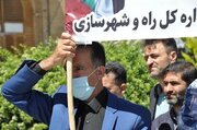 ببینید/ حضور پرشور خانواده بزرگ راه و شهرسازی استان اصفهان در راهپیمایی روز قدس