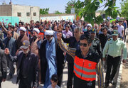 ببینید/حضور پرشور کارکنان اداره راهداری و حمل و نقل جادهای خراسان جنوبی در راهپیمایی باشکوه روز جهانی قدس