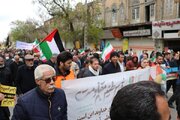 ببینید // حضور پر شور مدیر کل و کارکنان اداره کل راهداری و حمل و نقل جاده ای استان همدان در راهپیمایی روز قدس