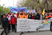 ببینید // حضور پر شور مدیر کل و کارکنان اداره کل راهداری و حمل و نقل جاده ای استان همدان در راهپیمایی روز قدس