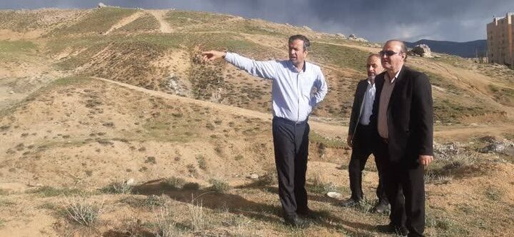 بازدید مدیرکل راه و شهرسازی استان همدان از اراضی نهضت ملی شهرستان تویسرکان تویسرکان 1