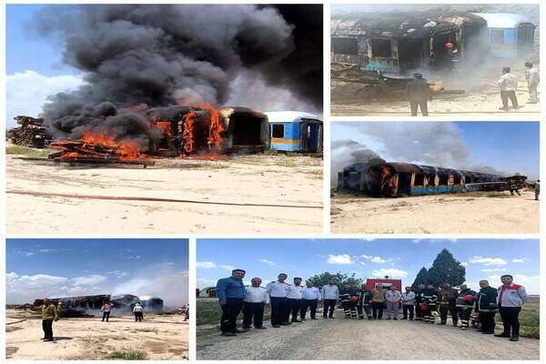 برگزاری مانور اطفای حریق در مرکز لجستیک آپرین عکس