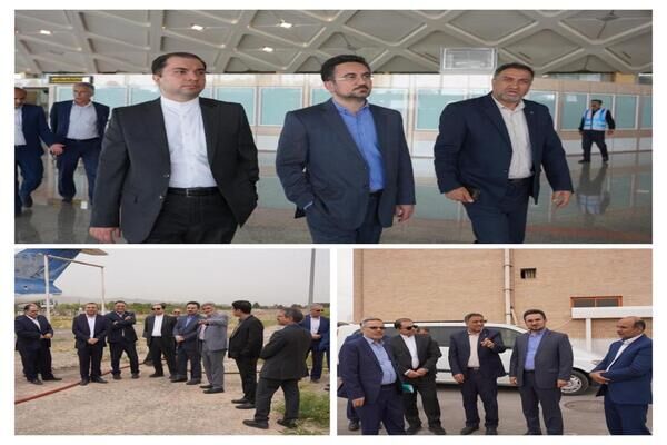 بازدید از فرودگاه بینالمللی مشهد  بازدید آذری