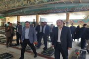 گزارش تصویری بازدید مردانیان مشاور وزیر از گلزار شهدای کرمانشاه