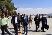 ببینید|بازدید معاونین وزارت راه و شهرسازی از فرودگاه بین المللی شهدای زاهدان