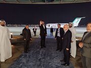 حضور و سخنرانی مهرداد بذرپاش وزیر راه و شهرسازی در افتتاحیه نشست ریلی غرب آسیا و بازدید از نمایشگاه ریلی ابوظبی، 1402