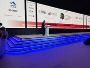 حضور و سخنرانی مهرداد بذرپاش وزیر راه و شهرسازی در افتتاحیه نشست ریلی غرب آسیا و بازدید از نمایشگاه ریلی ابوظبی، 1402