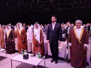 حضور و سخنرانی مهرداد بذرپاش وزیر راه و شهرسازی در افتتاحیه نشست ریلی غرب آسیا و بازدید از نمایشگاه ریلی ابوظبی، 1402