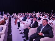 حضور و سخنرانی مهرداد بذرپاش وزیر راه و شهرسازی در افتتاحیه نشست ریلی غرب آسیا و بازدید از نمایشگاه ریلی ابوظبی، 1402