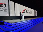 حضور و سخنرانی مهرداد بذرپاش وزیر راه و شهرسازی در افتتاحیه نشست ریلی غرب آسیا و بازدید از نمایشگاه ریلی ابوظبی، 1402