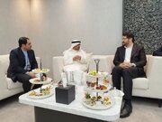 دیدار و مذاکرات وزیر راه و شهرسازی در حاشیه نشست ریلی غرب آسیا در ابوظبی، امارات متحده عربی، 1402