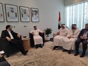 دیدار و مذاکرات وزیر راه و شهرسازی در حاشیه نشست ریلی غرب آسیا در ابوظبی، امارات متحده عربی، 1402