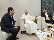 دیدار و مذاکرات وزیر راه و شهرسازی در حاشیه نشست ریلی غرب آسیا در ابوظبی، امارات متحده عربی، 1402