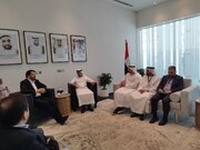 دیدار و مذاکرات وزیر راه و شهرسازی در حاشیه نشست ریلی غرب آسیا در ابوظبی، امارات متحده عربی، 1402