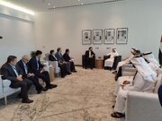 دیدار و مذاکرات وزیر راه و شهرسازی در حاشیه نشست ریلی غرب آسیا در ابوظبی، امارات متحده عربی، 1402