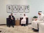 دیدار و مذاکرات وزیر راه و شهرسازی در حاشیه نشست ریلی غرب آسیا در ابوظبی، امارات متحده عربی، 1402