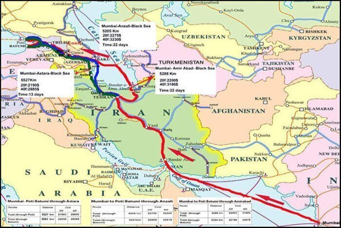 رشت_ آستارا؛ تبلور دیپلماسی حملونقل در دولت سیزدهم  کریدور شمال جنوب