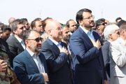 ببینید | افتتاح فرودگاه گناباد با حضور رییس مجلس شورای اسلامی و وزیر راه و شهرسازی