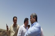 بازدید امیر عمیدی مدیر کل راه و شهرسازی شرق استان سمنان (شاهرود)از پروژه محور پل ابریشم