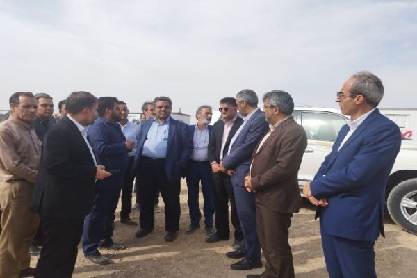 بازدید اعضای قرارگاه ملی مسکن وزرات راه و شهرسازی از عملیات ساخت ۳۰۰ واحد ویلایی طرح نهضت ملی مسکن شهر جدید رامشار