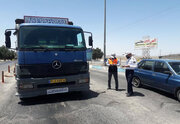 ببینید/ گشت مشترک کنترل ناوگان حمل و نقل عمومی با همراهی پلیس راه در شهرستان های فردوس و سرایان