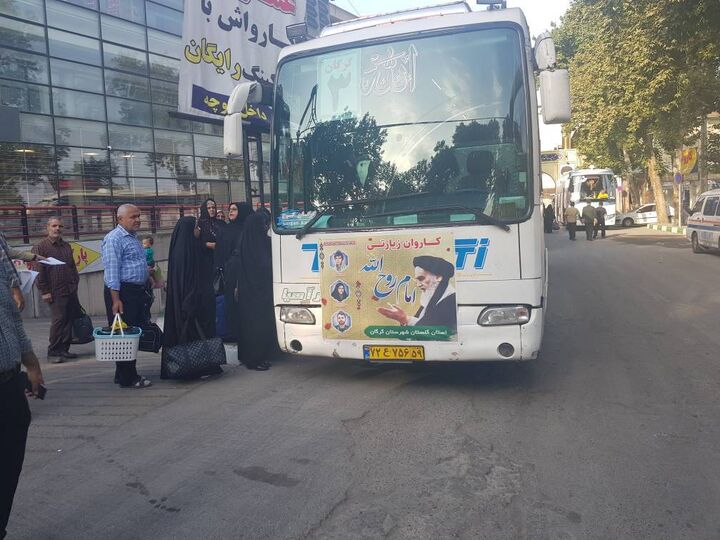 بیش از ۶۰ دستگاه اتوبوس گلستانی به تهران و قم اعزام شدند