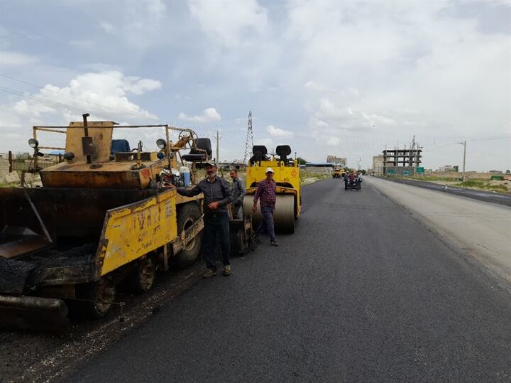 آغاز عملیات اجرایی آسفالت خروجی رزن در محور رزن دمق همدان