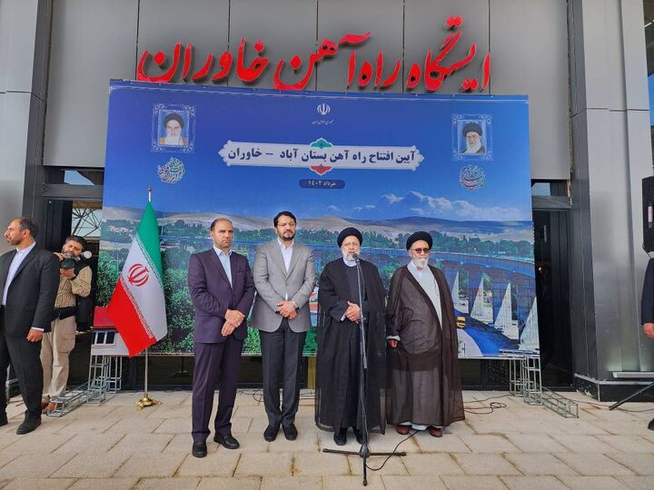 راهآهن بستان آباد-خاوران افتتاح شد وزیر تبریز