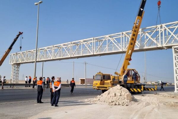 پل عابر پیاده دانشکده فنی پسرانه بوشهر به بهره برداری می‌رسد