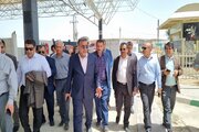 بازدید معاون وزیر راه و رییس سازمان راهداری از مرز مهران