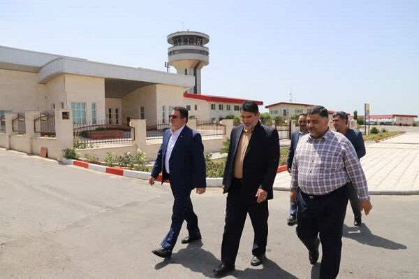 بازدید رئیس پلیس امنیت عمومی استان گلستان از فرودگاه بینالمللی شهدای گرگان گلستان