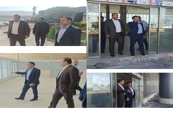 بازدید از روند ساخت ترمینال جدید در فرودگاه ایلام بازدید فرودگاه ایلام