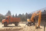 گزارش تصویری ادامه پروژه محور تقاطع غیر همسطح مجن در شرق استان سمنان(شاهرود)