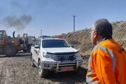 بازگشایی محور زرند- كوهبنان با تلاش شبانه روزی راهداران