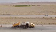 اجرای عملیات آسفالت کیپ سیل برای نخستین بار بصورت پایلوت خراسان جنوبی