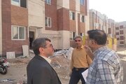 بازدید میدانی امیر عمیدی مدیرکل راه و شهرسازی شرق استان سمنان(شاهرود) از روند اجرای پروژه های ساخت مسکن.مهندس عمیدی