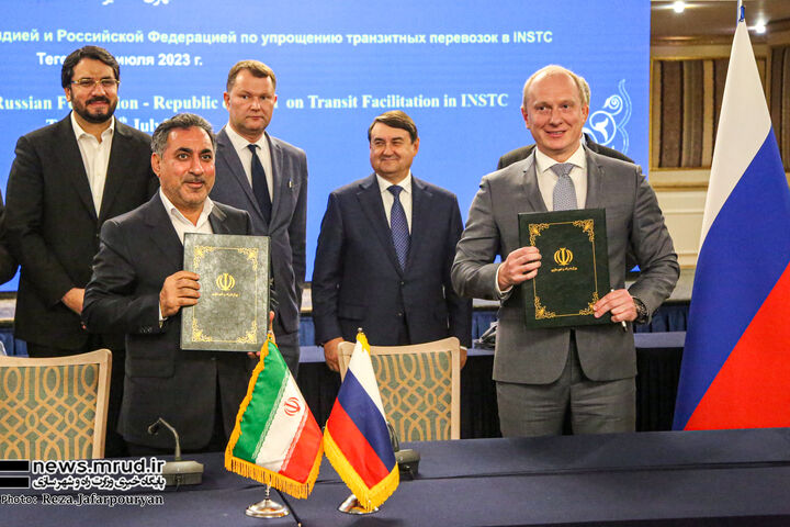 Executory Contract for Rasht-Astara Railway Signed  ببینید | برگزاری نشست سه جانبه ایران، هند و روسیه با عنوان «توسعه کریدور حمل و نقل بین المللی شمال-جنوب»