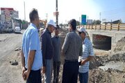 بازدید مدیر کل راهداری استان از پروژه تعریض محور گلبهار - مشهد