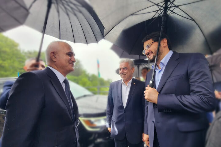 Bazrpash welcomed Mustafayev at Astara  وزیر