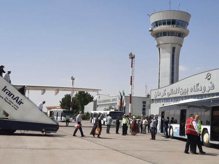 هر هفته ۱۵۰۰ صندلی پروازی در فرودگاه کرمان اضافه میشود فرودگاه کرمان حجاج