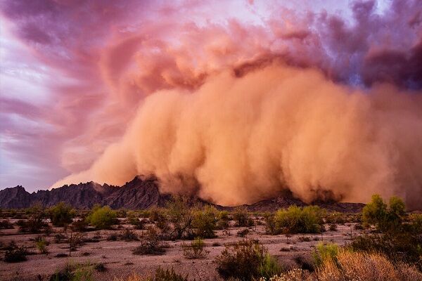وزش باد شدید و طوفان شن و خاک در نوار شرقی کشور طوفان گردوخاک