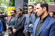 ببینید| تشییع پیکر شهید گمنام از مقابل ساختمان وزارت راه و شهرسازی