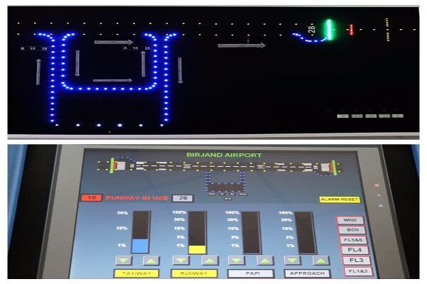 ساخت، نصب و راه اندازی سیستم مانیتورینگ روشنایی سطوح پروازی فرودگاه بیرجند وارسی پروازی