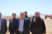 آئین کلنگ‌زنی و شروع عملیات اجرایی پروژه‌های نهضت ملی مسکن شهرستان اشتهارد