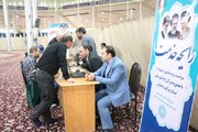 ببینید| برگزاری میز خدمت اداره کل راه وشهر سازی استان مرکزی در مصلی شهر اراک