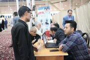 ببینید| برگزاری میز خدمت اداره کل راه وشهر سازی استان مرکزی در مصلی شهر اراک