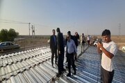 بازدید وزیر راه و شهرسازی از پروژه های راهسازی طریق الحسین (اهواز- چزابه )