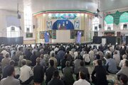 ببینید|میز خدمت اداره کل راه و شهر سازی استان سیستان و بلوچستان در مصلی نماز جمعه زاهدان