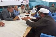 ببینید|میز خدمت اداره کل راه و شهر سازی استان سیستان و بلوچستان در مصلی نماز جمعه زاهدان