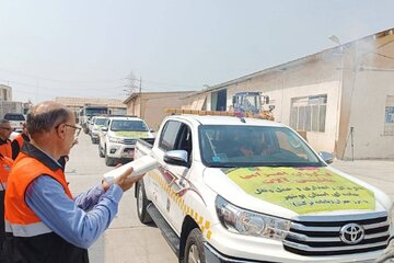 اعزام ۱۴ دستگاه ماشین‌آلات راهداری از بوشهر به مرز مهران